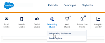 Salesforce Marketing Cloud Advertising Studio