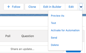 'edit in builder' button in account engagement