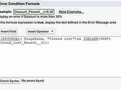 Salesforce Validation Rules