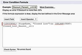 Salesforce Validation Rules